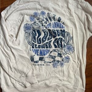 Hollister Yellow Graphic Sweatshirt